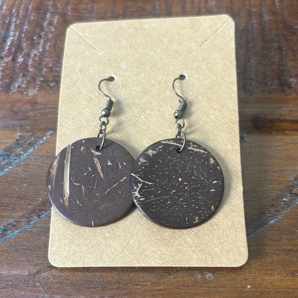 Brown Dangle Earrings